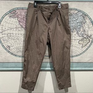 Target A New Day dark khaki cropped casual work ankle pants
